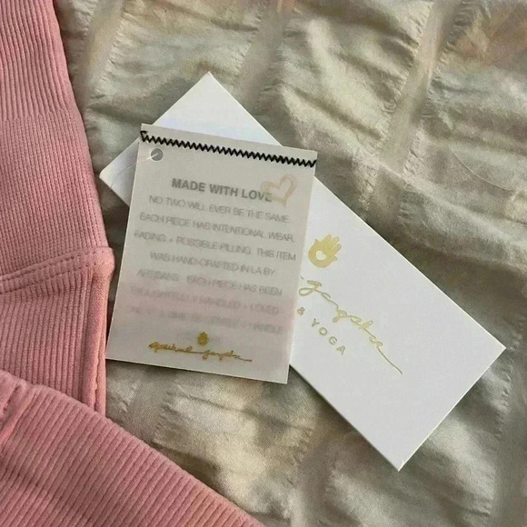 Brand: Spiritual Gangster Light Pink Leggings NEW XS - Picture 4 of 4